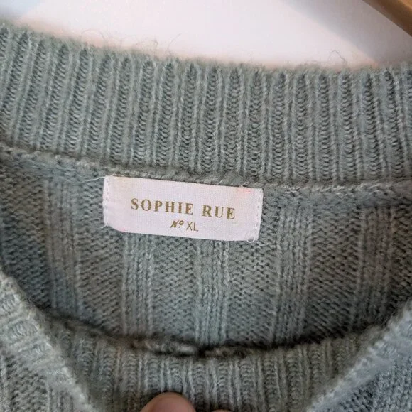 Sophie Rue Drop-Shoulder Sweater, sz XL - Picture 3 of 4